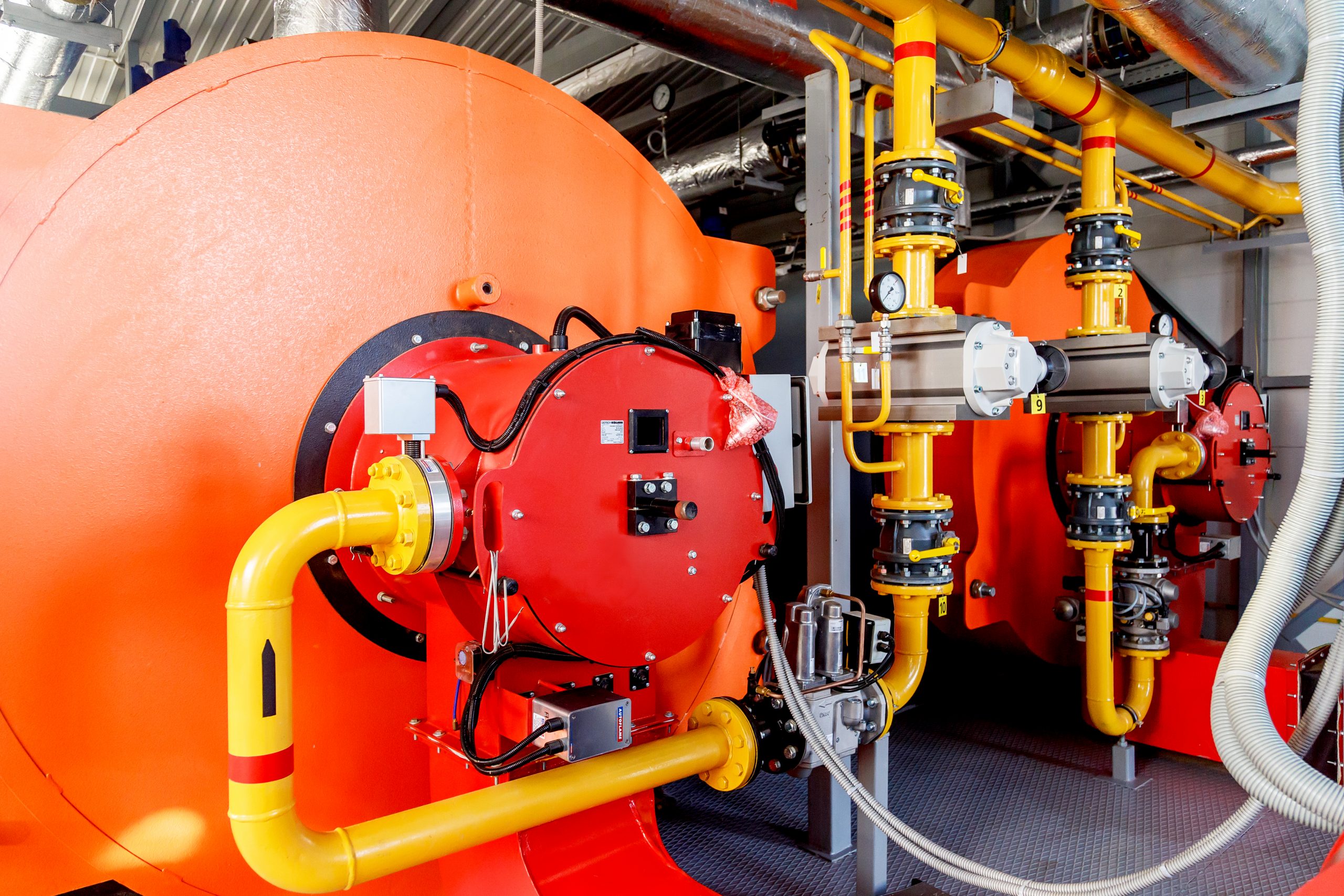 Two orange gas systems Gas Plumber Perth from Perth Plumbing and Gasfitting